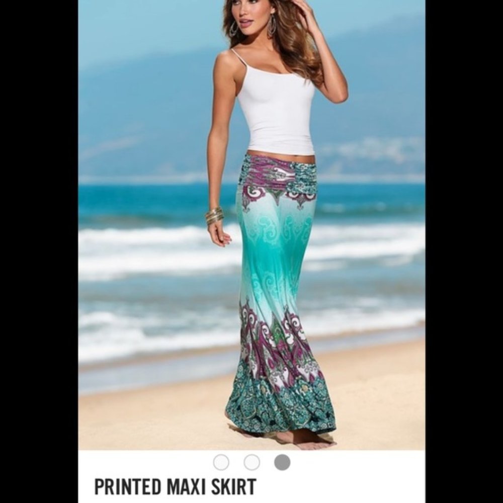 Venus Printed Maxi Skirt